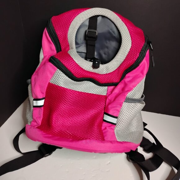 Pink Small/XS Dog Backpack Max 14 lb - Picture 2 of 12